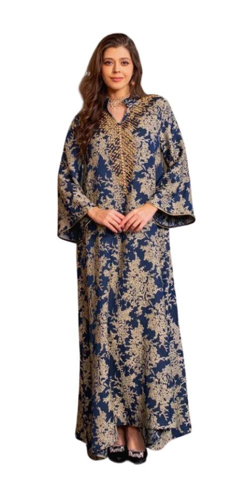 
                      
                        Beaded Evening Elegance Abaya Blue
                      
                    