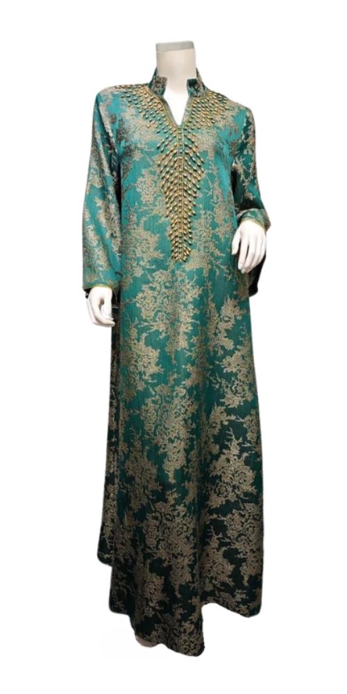 
                      
                        Beaded Evening Elegance Abaya Green
                      
                    