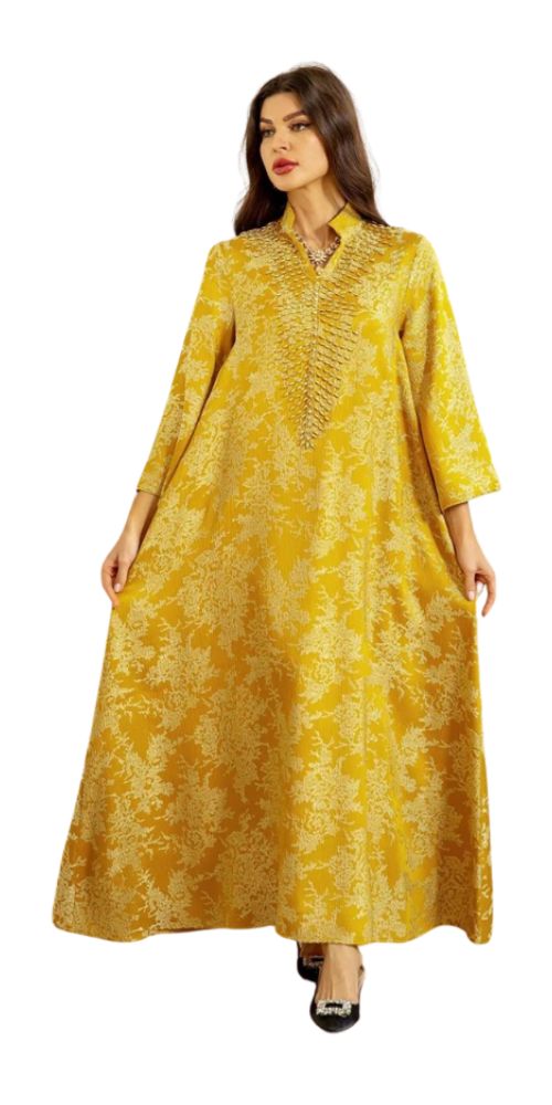 
                      
                        Beaded Evening Elegance Abaya Yellow
                      
                    