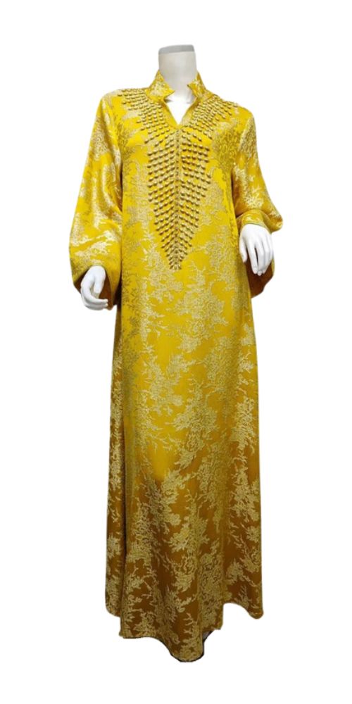 
                      
                        Beaded Evening Elegance Abaya Yellow
                      
                    