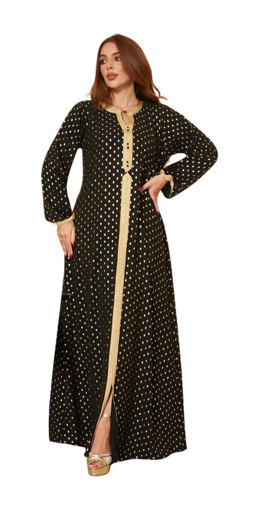 
                      
                        Dots Long Sleeve Abaya Black
                      
                    