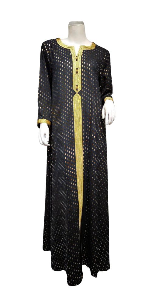 
                      
                        Dots Long Sleeve Abaya Black
                      
                    