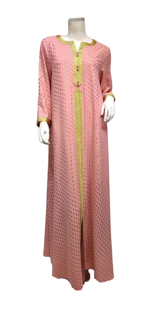 
                      
                        Dots Long Sleeve Abaya Pink
                      
                    