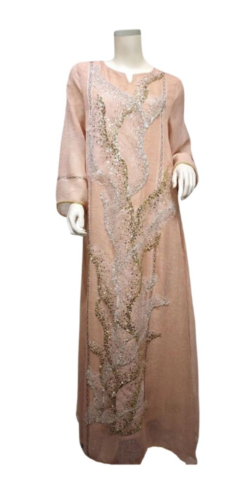 
                      
                        Dubai Elegance Mesh Beaded Abaya
                      
                    