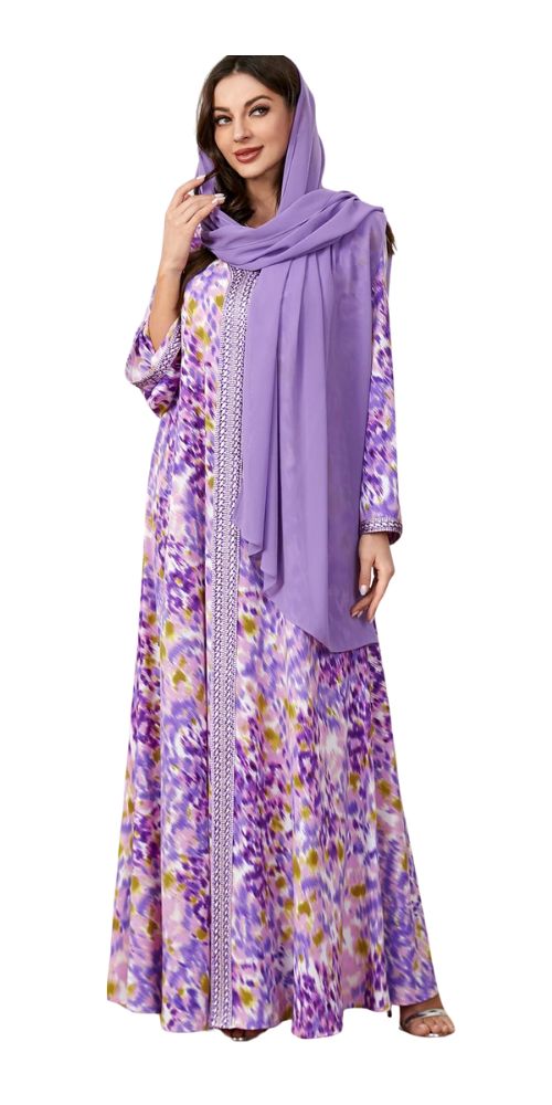 
                      
                        Eid Print Jalabiya Purple
                      
                    