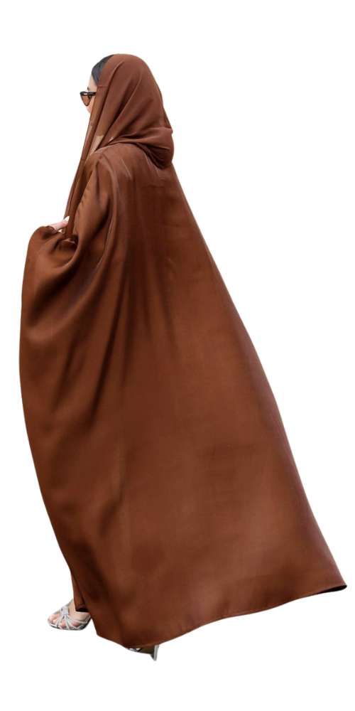 
                      
                        Elegant Bat Sleeve Abaya Brown
                      
                    