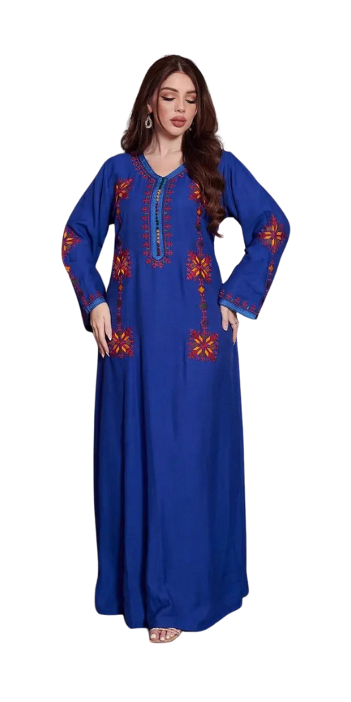 
                      
                        Elegant Embroidery Kimono Caftan Blue
                      
                    