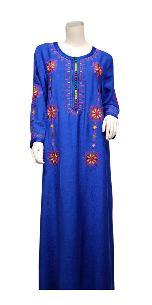 
                      
                        Elegant Embroidery Kimono Caftan Blue
                      
                    