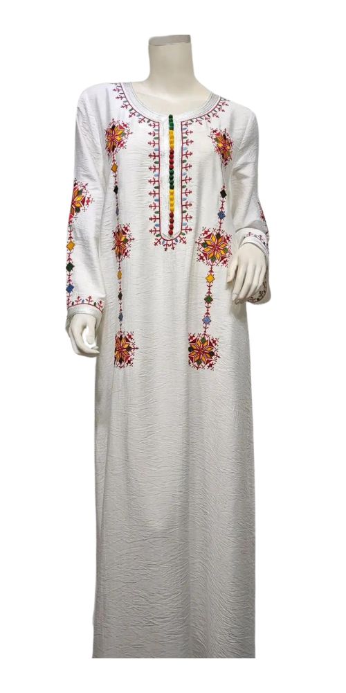 
                      
                        Elegant Embroidery Kimono Caftan White
                      
                    