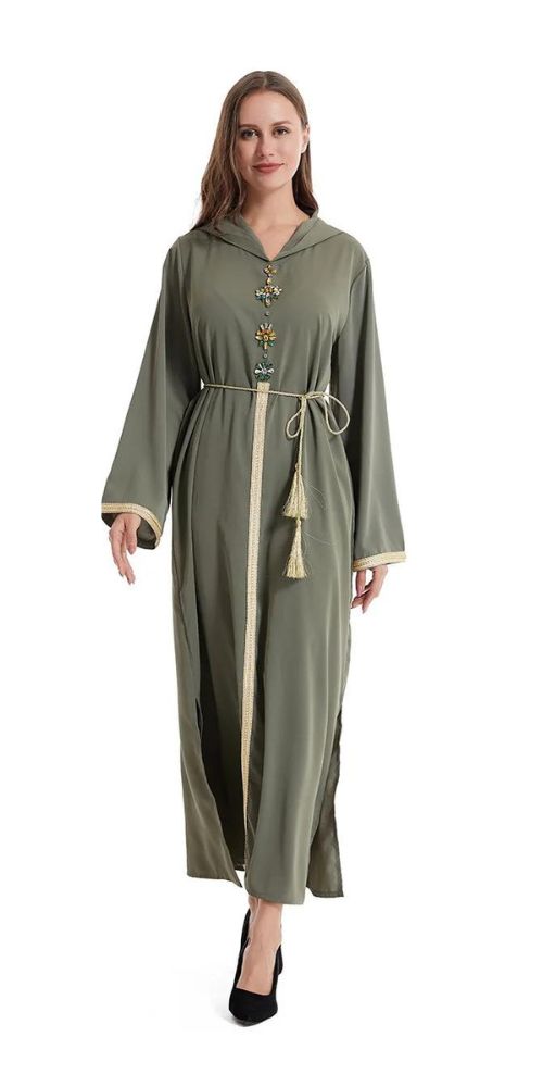 
                      
                        Hooded Abaya Green
                      
                    