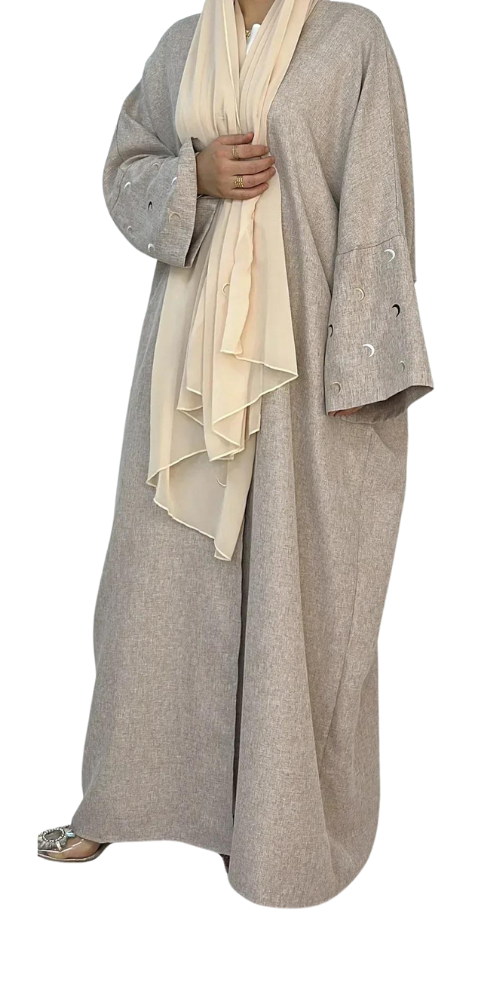 
                      
                        Linen Pocket Kimono Abaya Taro
                      
                    