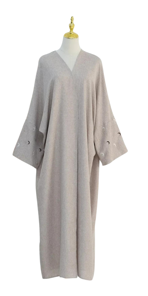 
                      
                        Linen Pocket Kimono Abaya Taro
                      
                    