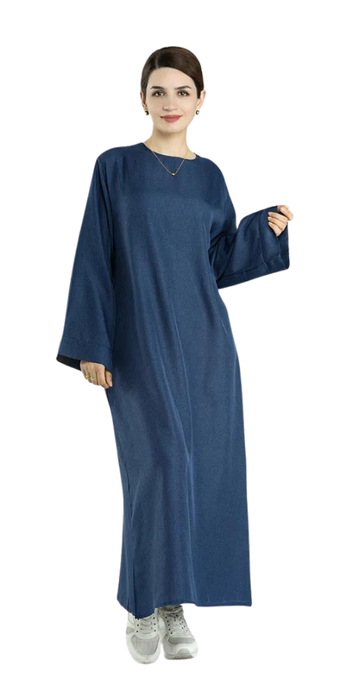 
                      
                        Plain Cotton Linen Abaya Dark Blue
                      
                    