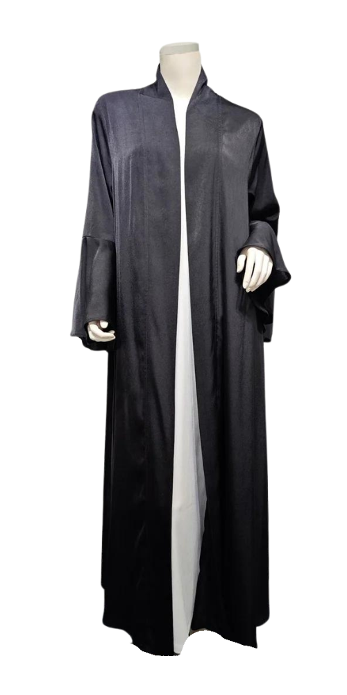 
                      
                        Ruffle Sleeve Kimono Abaya Black
                      
                    