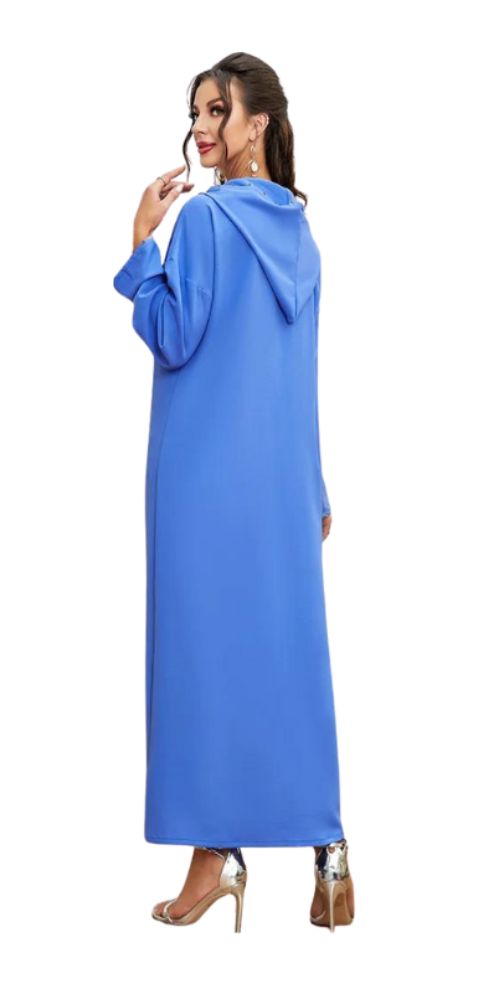 
                      
                        Satin Majesty Caftan Blue
                      
                    