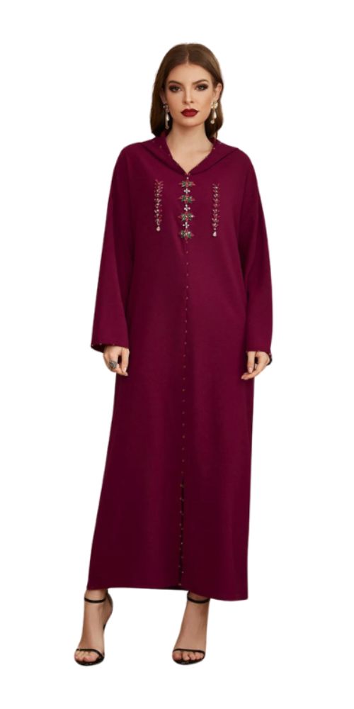 
                      
                        Satin Majesty Caftan Deep Purple
                      
                    