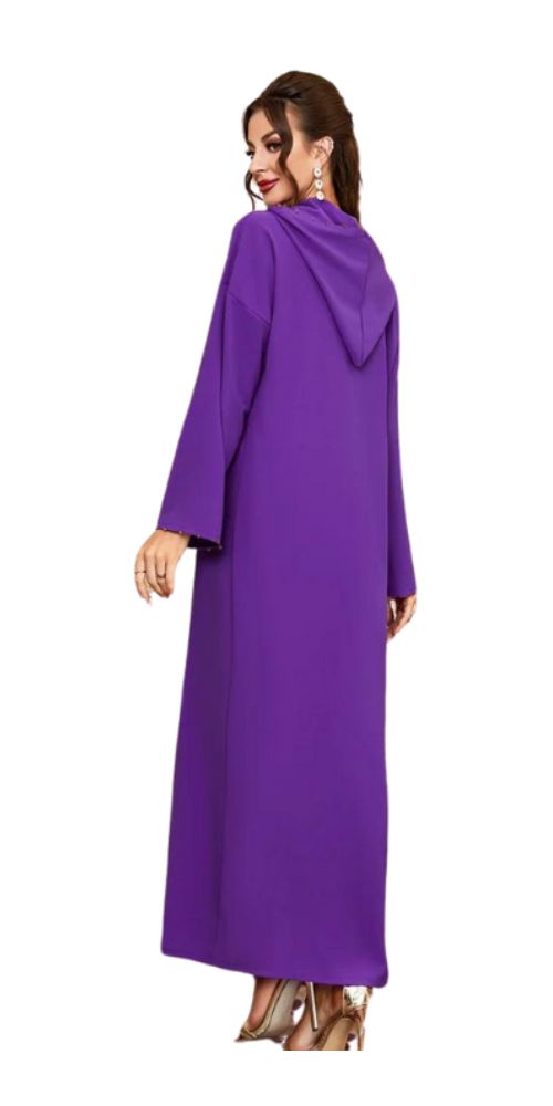 
                      
                        Satin Majesty Caftan Purple
                      
                    