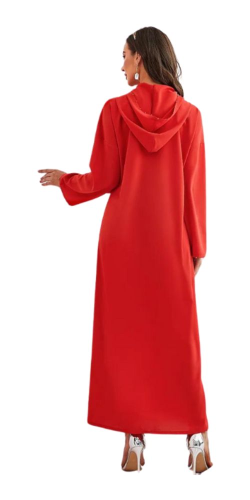 
                      
                        Satin Majesty Caftan Red
                      
                    