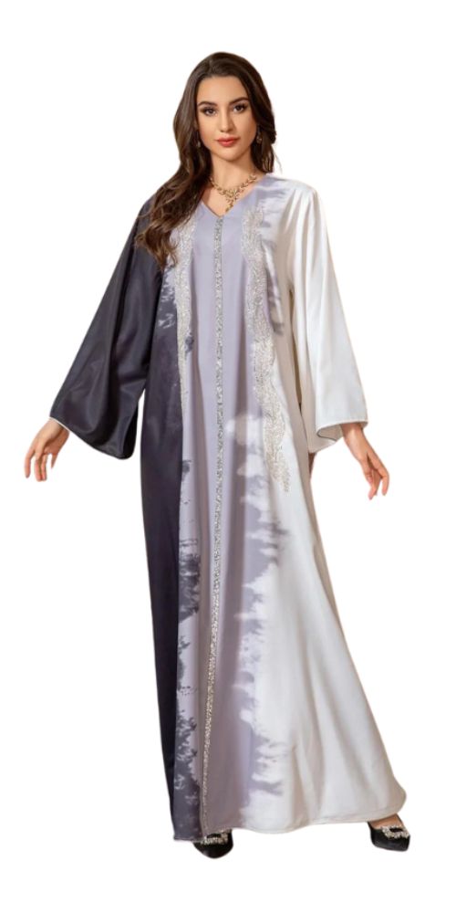 
                      
                        Siskakia Diamond Tie-Dye Abaya Black
                      
                    